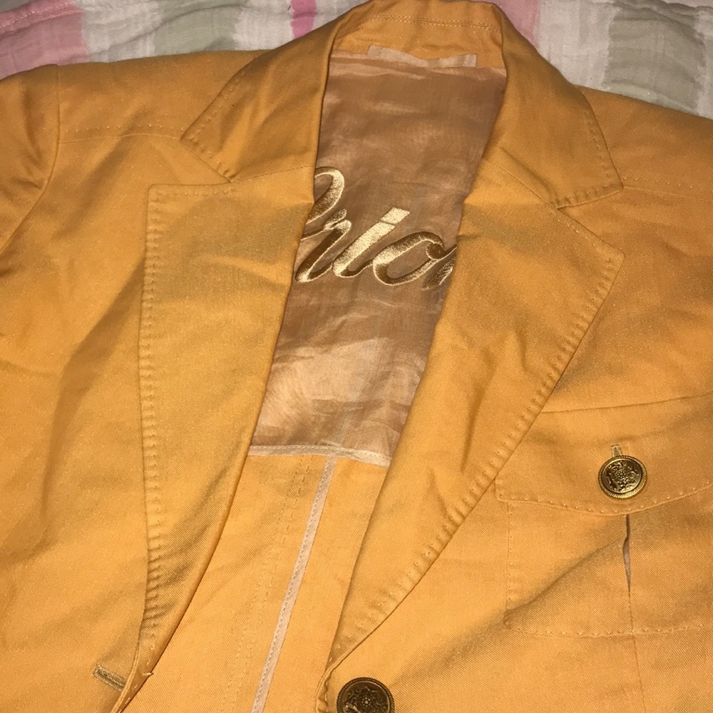 Brioni jacket - color mustard golden button. - Picture 8 of 8